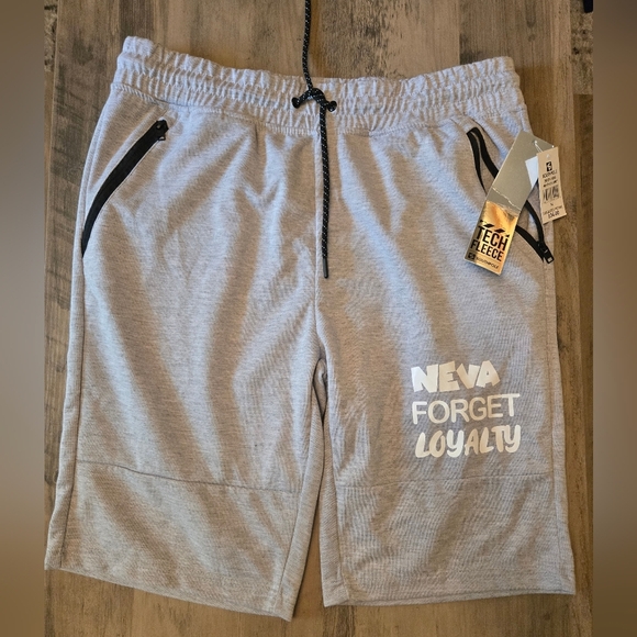 Southpole XL Gray Sweat Shorts Zipper Front Pockets - Picture 1 of 7